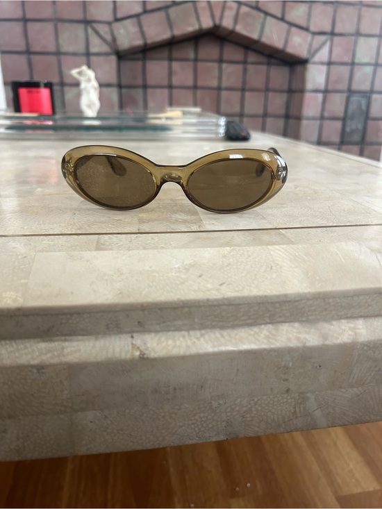 Vintage 90's Gucci Brown Oval Women's Sunglasses